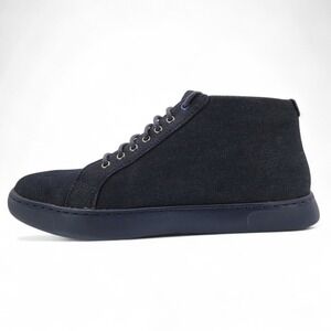 Fitflop Knit Chukka Sneakers Mens 10 Navy Blue Lightweight Lace Up Denim Texture
